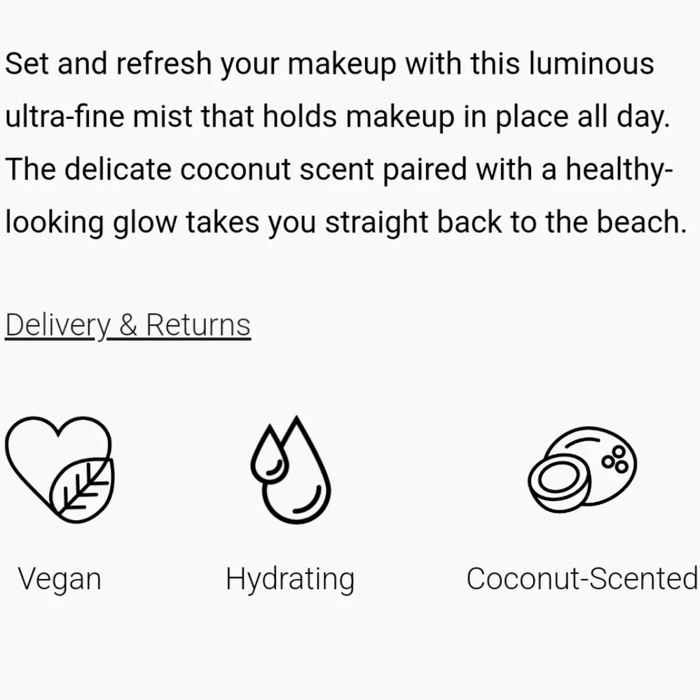 🆕 🥥 Ciate London Eyeryday Vacay- Dewy Coconut Setting Mist 🥥